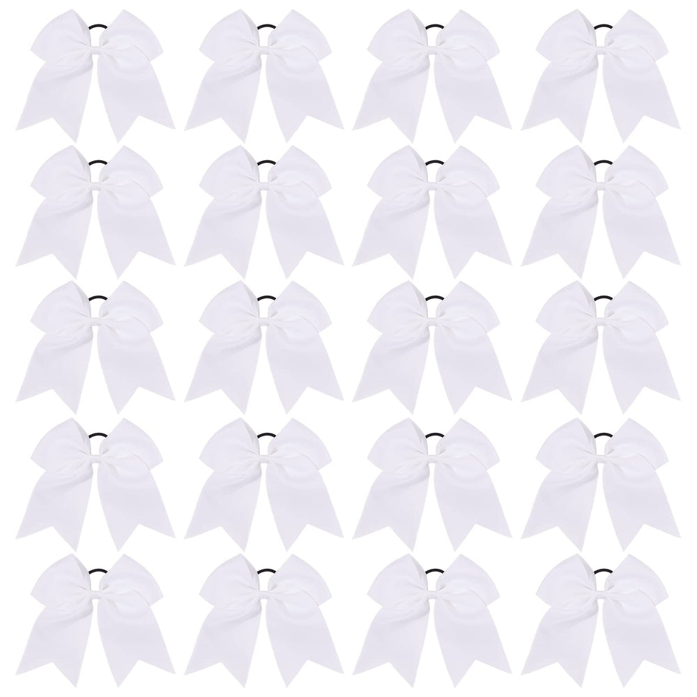 Lazo de cheer YHXX YLEN, blanco, 8 pulgadas para coletas seguras