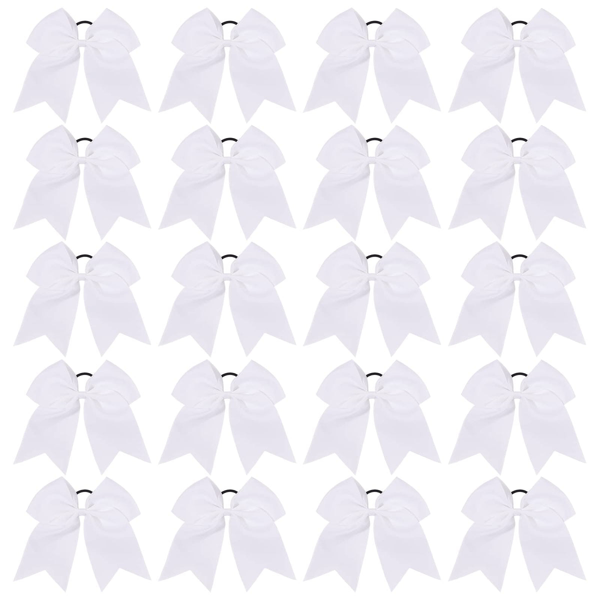 Lazo de cheer YHXX YLEN, blanco, 8 pulgadas para coletas seguras