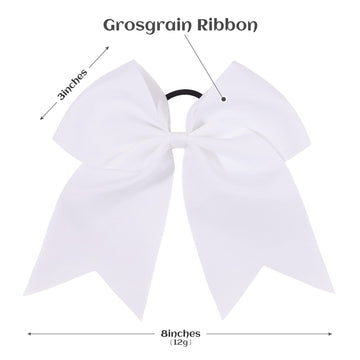 Lazo de pelo grosgrain YHXX YLEN, blanco, ideal para prácticas