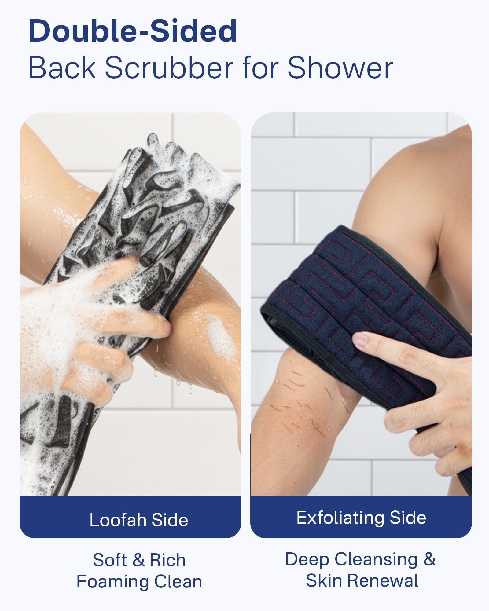 Yiclick esponja integrada para mayor durabilidad y control durante la exfoliación.