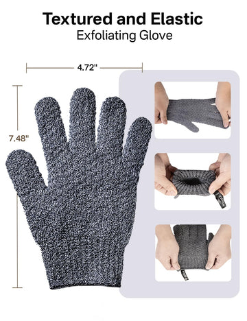 Gants exfoliants Yiclick adaptés à toute la famille