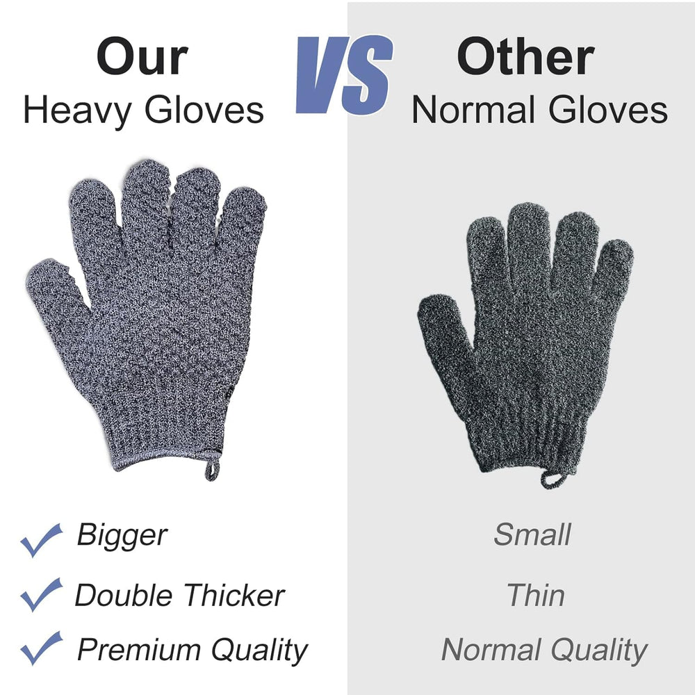 Guantes exfoliantes Yiclick facilitan la limpieza de poros y renovación de la piel.