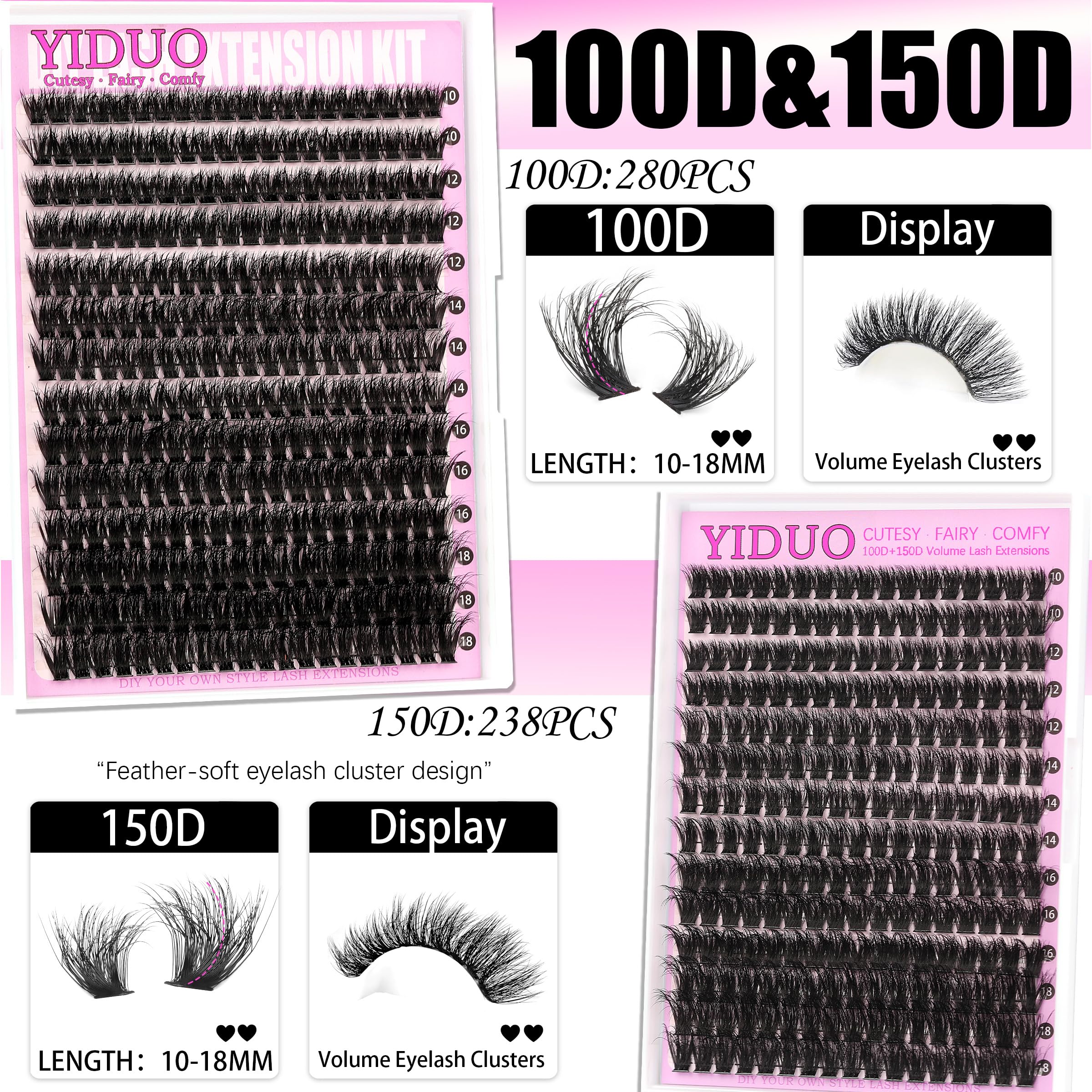 YIDUO kit casero para pestañas: guía y herramientas