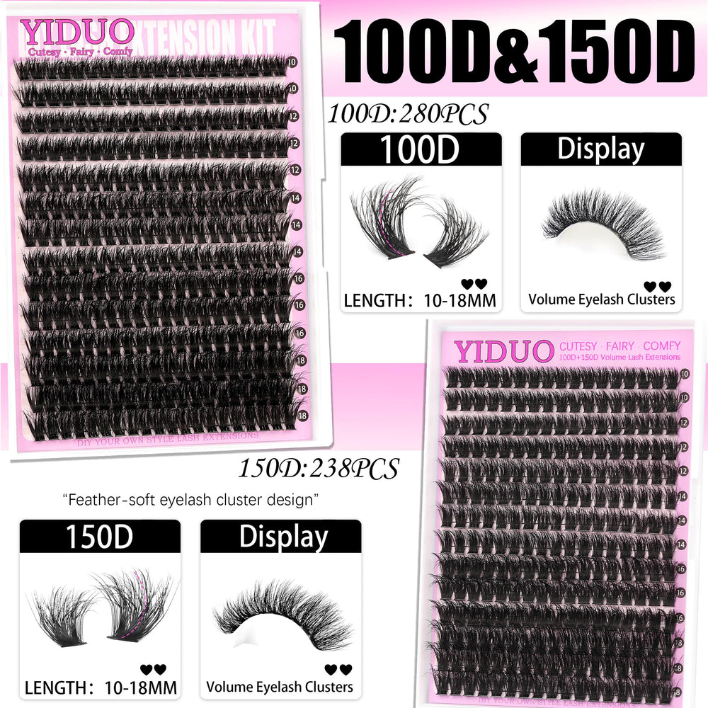 YIDUO kit casero para pestañas: guía y herramientas