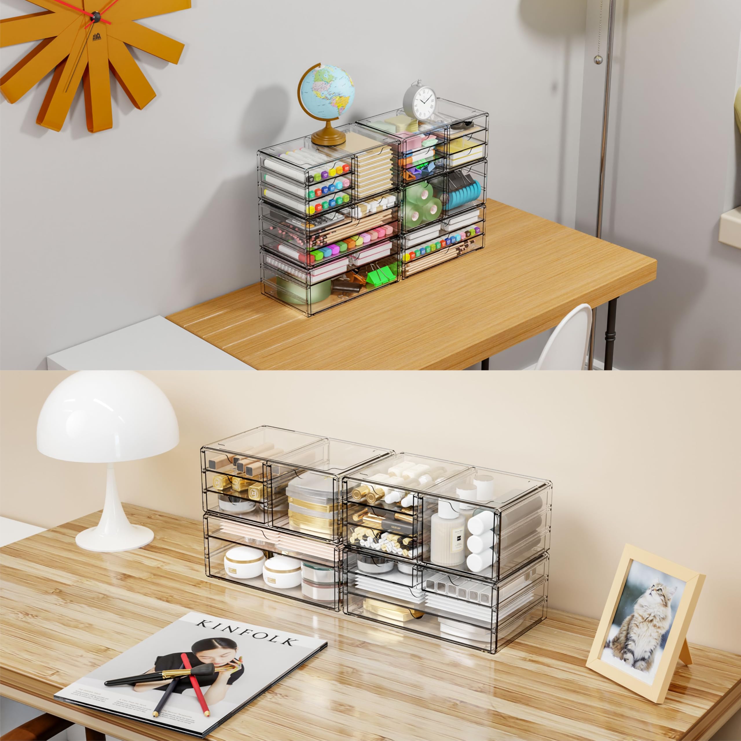 Conjunto apilable Yieach en cocina y despensa para optimizar espacio