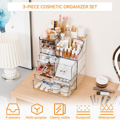 Organizador acrílico transparente Yieach, diseño duradero y limpio