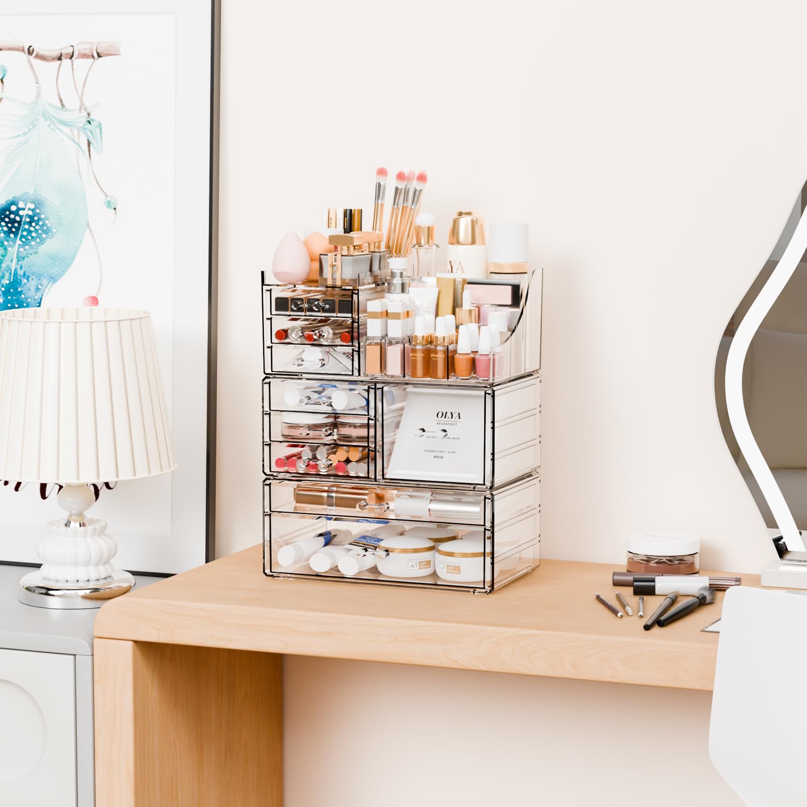 Muestra Yieach con 9 cajones, visión clara de productos