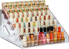 Organizador acrílico para esmaltes YIEZI, 84 botellas y 7 capas, visibilidad óptima.