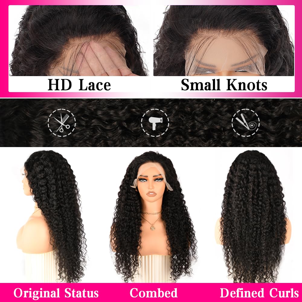 YIJUNDEMA peluca con pre-talado y baby hairs para acabado natural.
