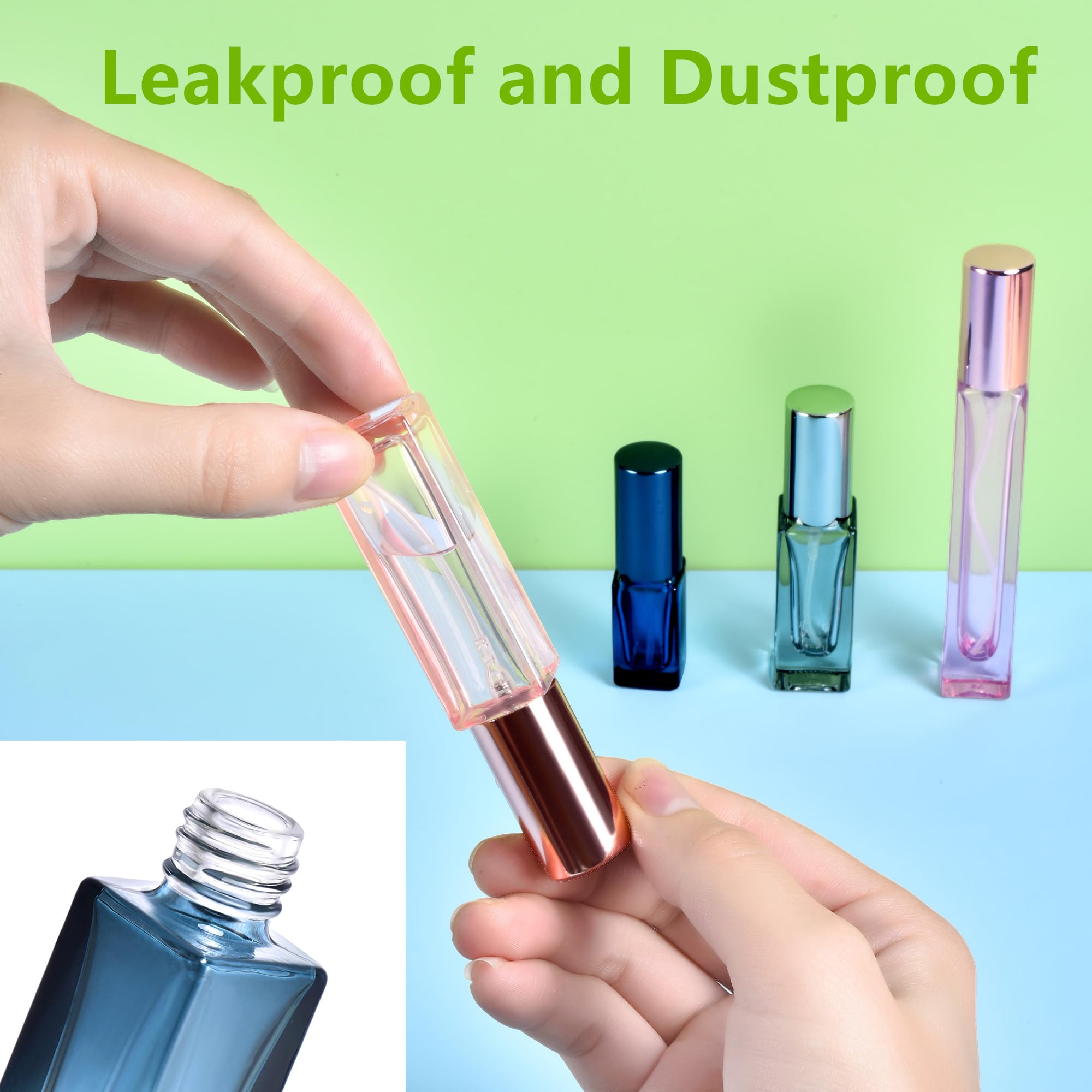Yikimyfo atomizador de perfume 5 ml con embalaje protector para transporte seguro.