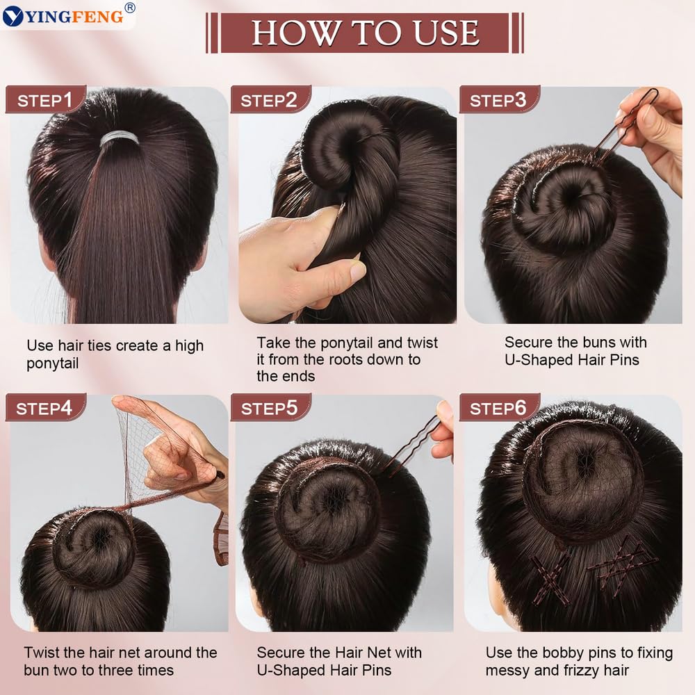 YINGFENG bandas para el cabello elásticas, 300 piezas