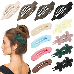 YINGFENG clip planas multicolor con agarre firme para todo tipo de cabello.