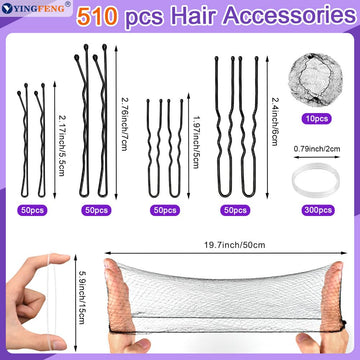 YINGFENG clips en forma de U de 2 pulgadas para moños seguros