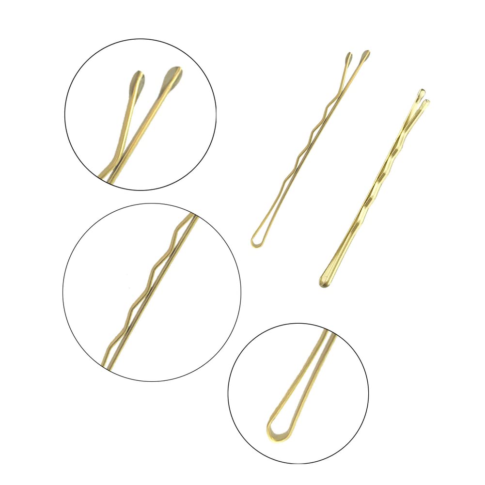 Uso diario y profesional con pinzas doradas para cabello abundante.