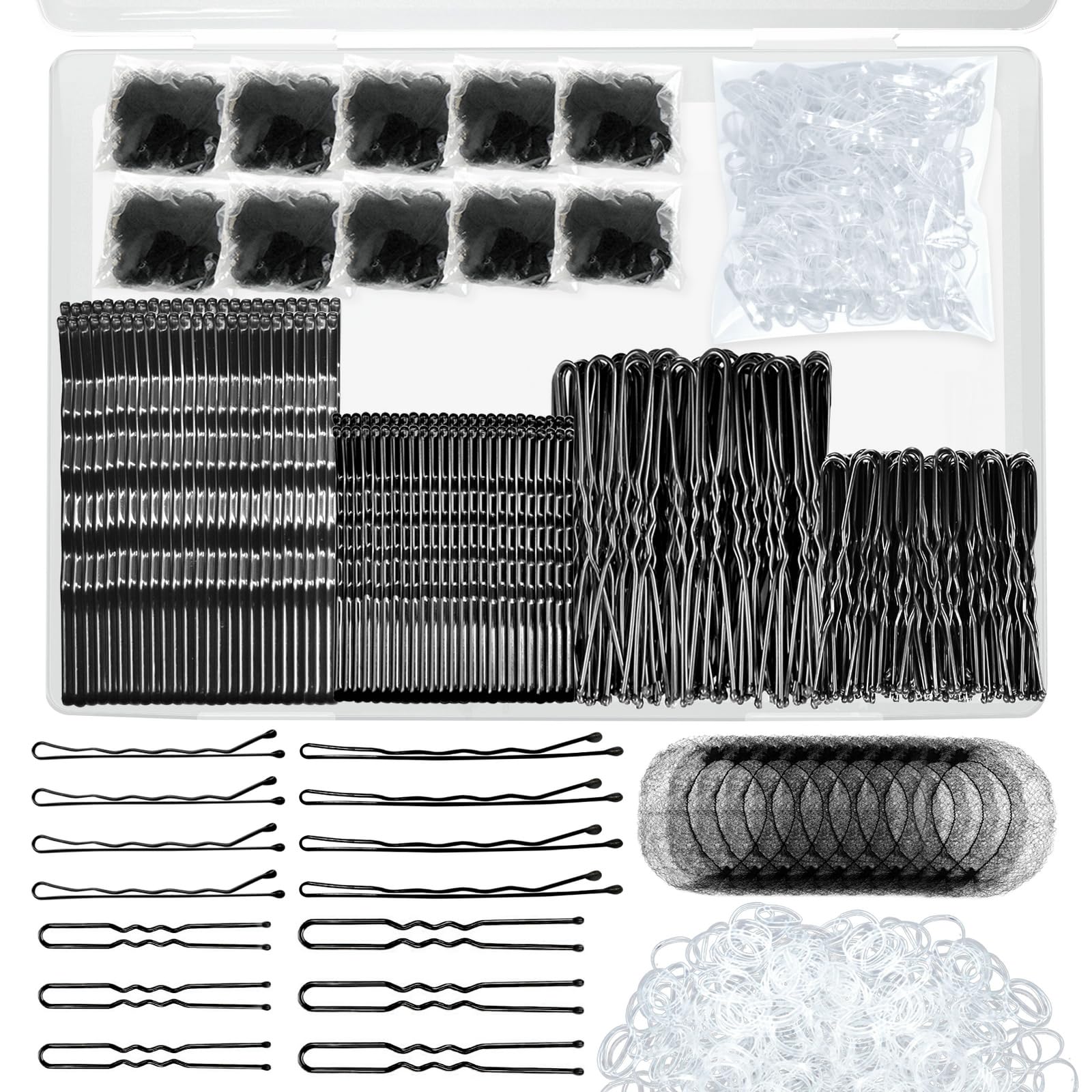 YINGFENG horquillas negras de 2-2 pulgadas para sujeción del cabello