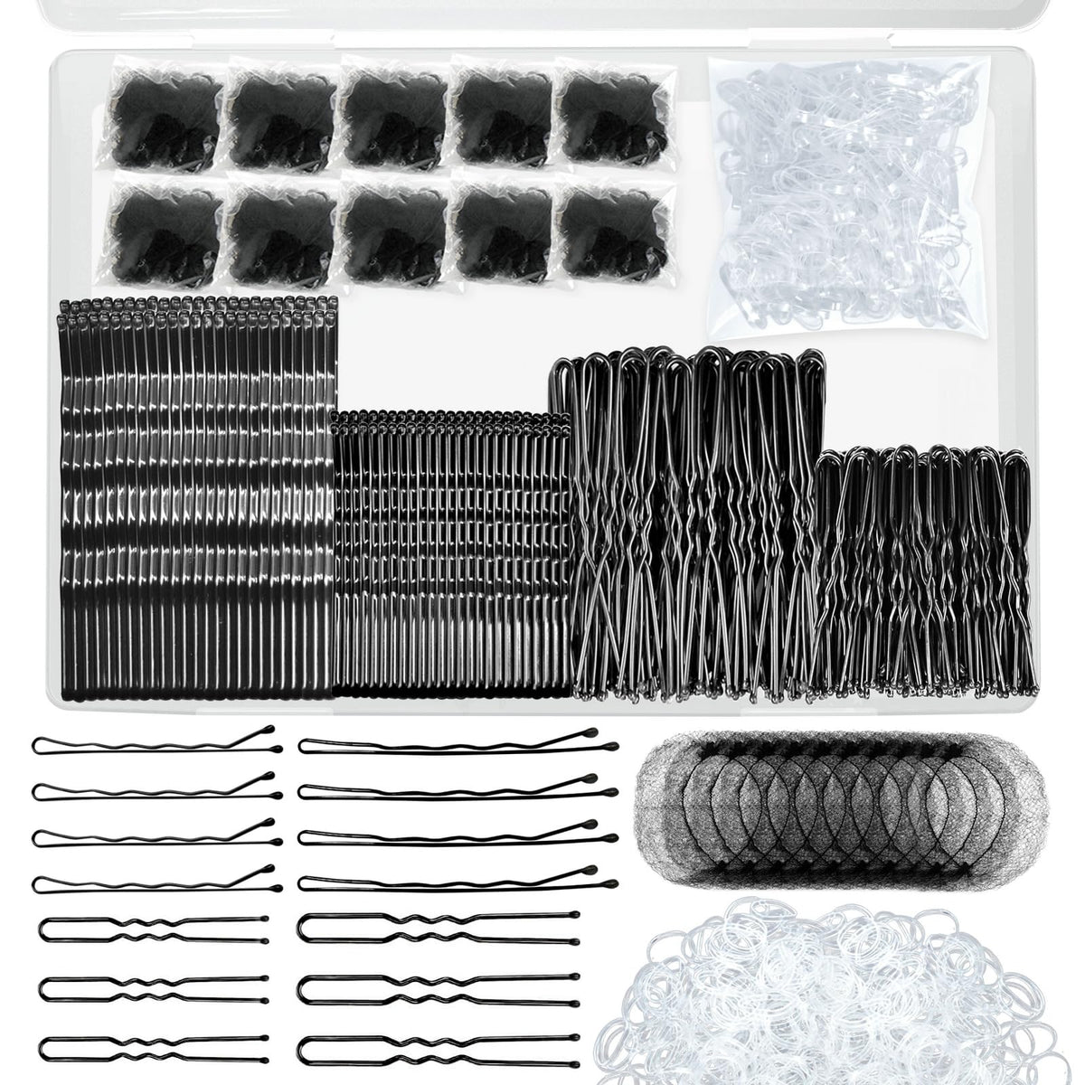 YINGFENG horquillas negras de 2-2 pulgadas para sujeción del cabello