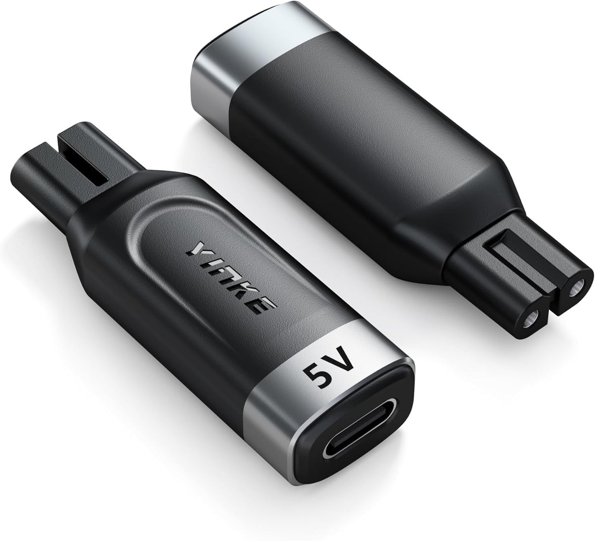 Yinke adaptador 5V USB-C para OneBlade, ideal para recargas en casa o viaje.