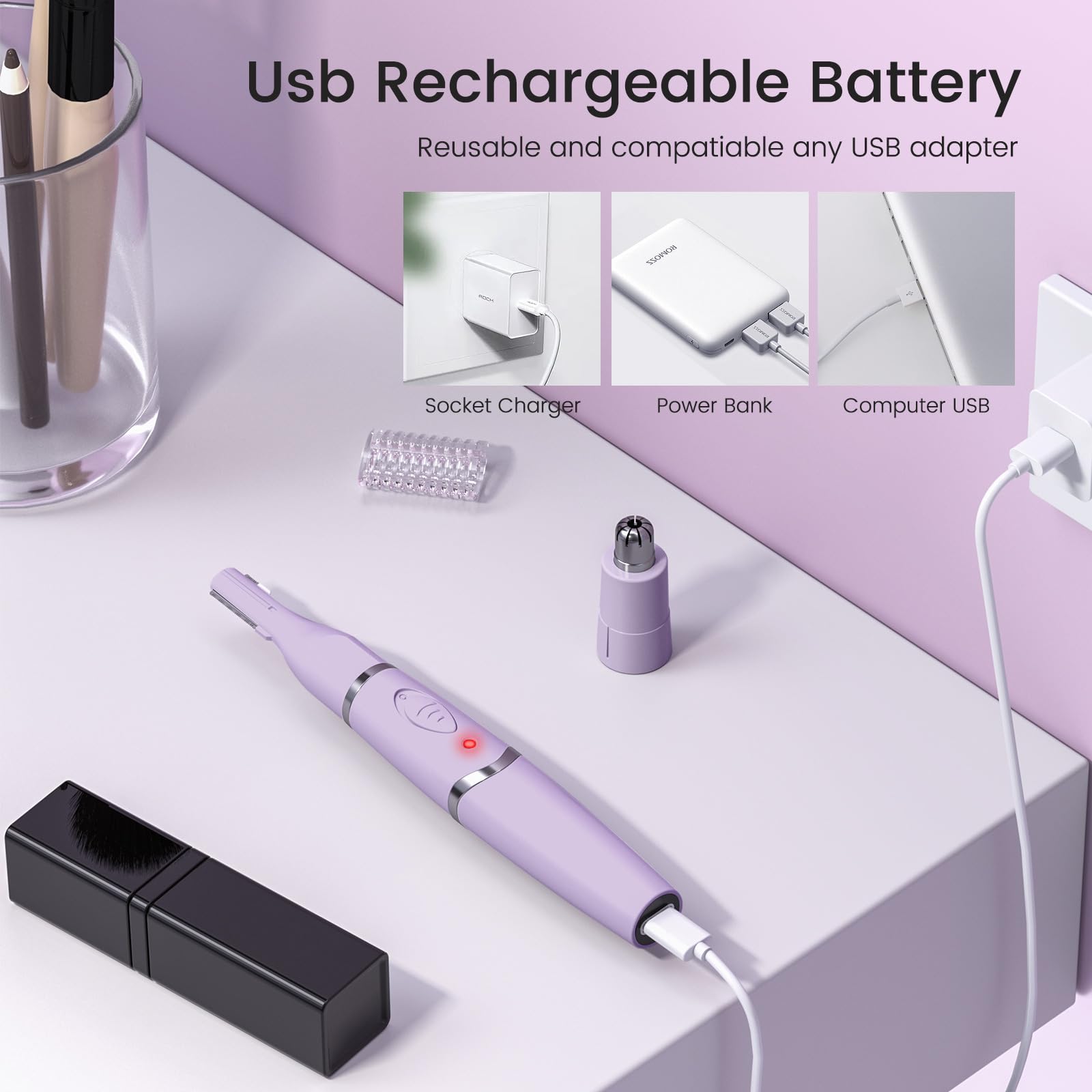 Yinowt diseño impermeable IPX7 facilita limpieza y uso en ducha