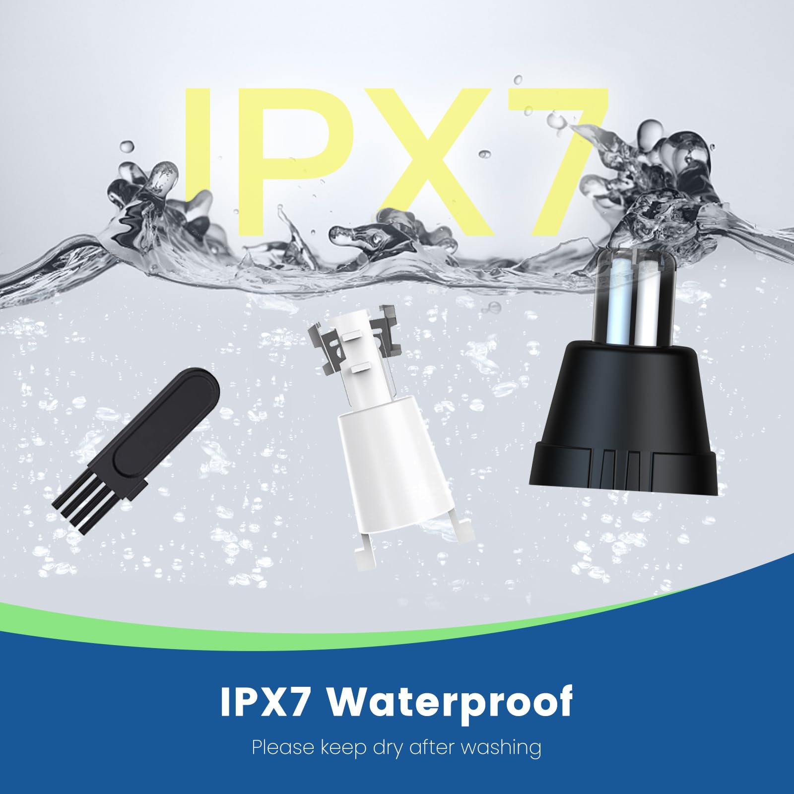 Cortador Yinowt resistente al agua IPX7 para ducha.
