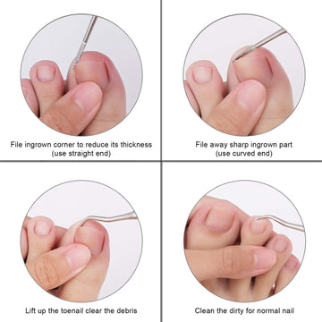 YINYIN conjunto-pedicura-en-estuche, almacenamiento práctico para uso diario