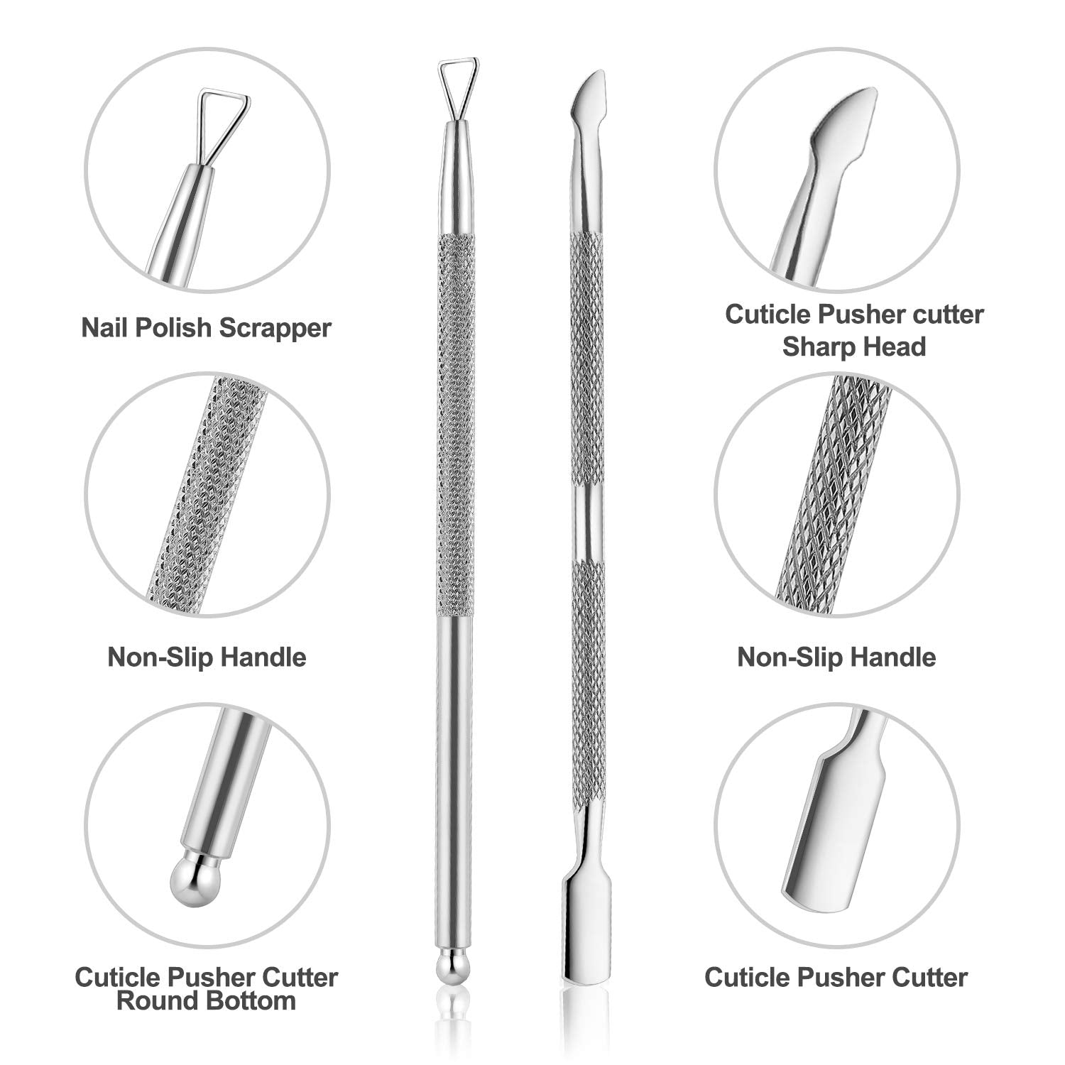 YINYIN Cortador de punta triangular para remover gel y limpiar uñas.