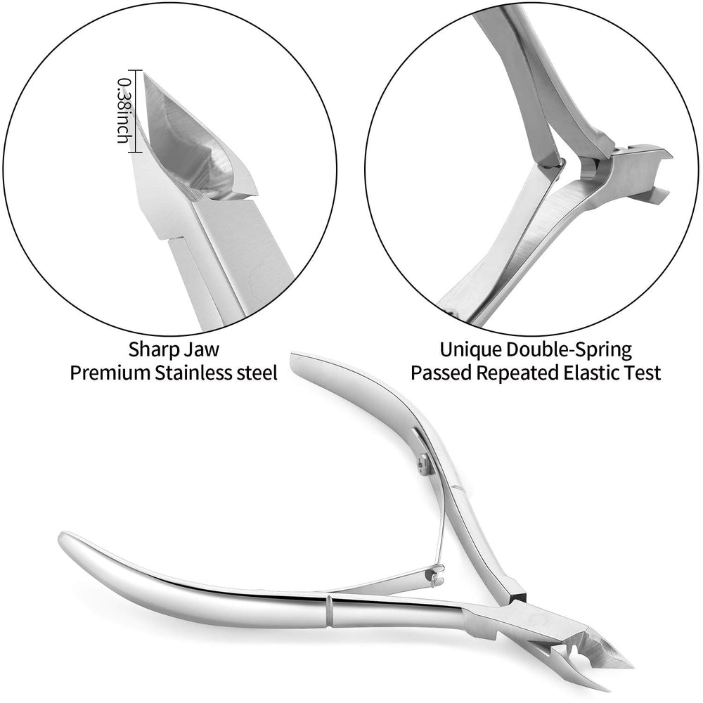 YINYIN Empujador-cutícula ergonómico para una aplicación cómoda y suave.