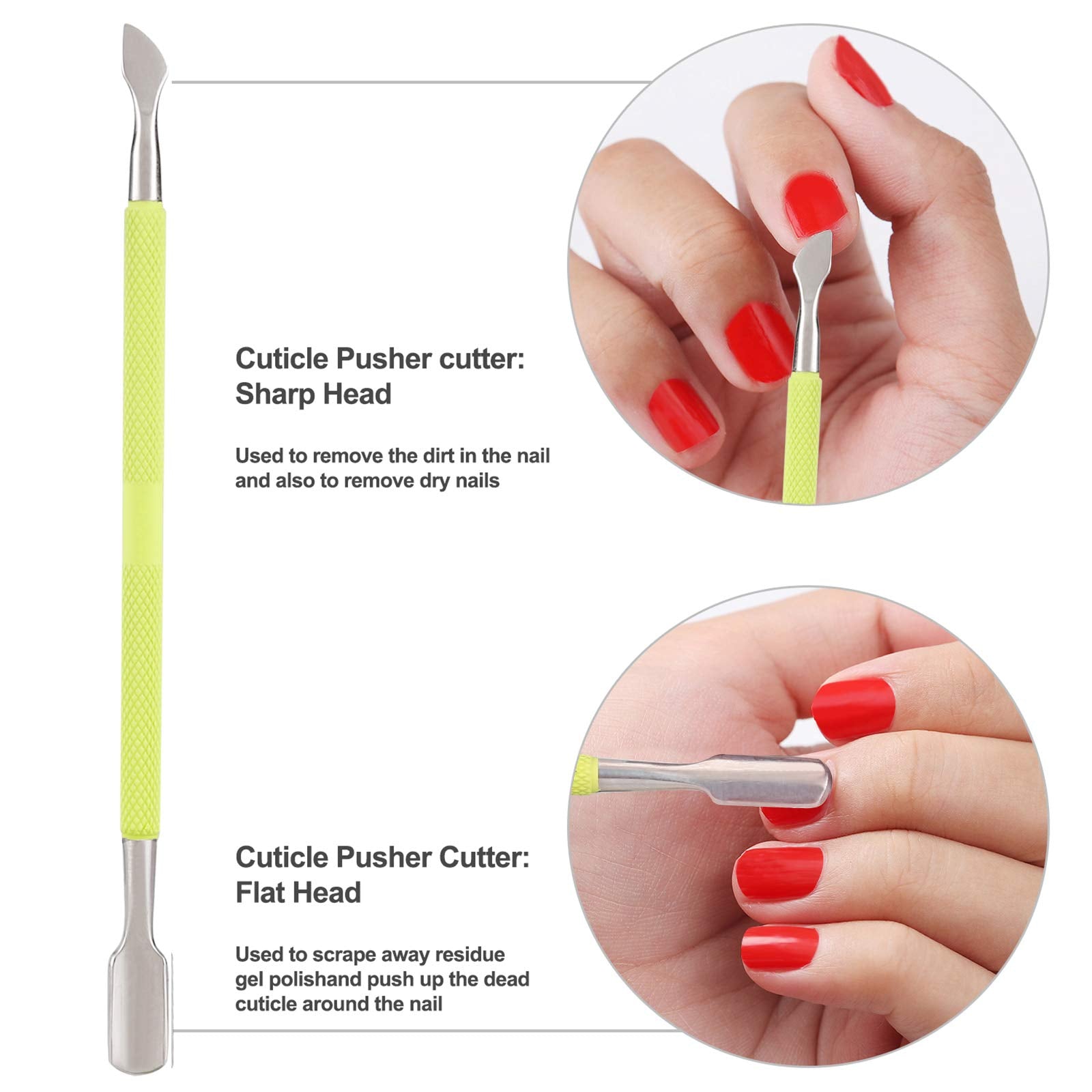 YINYIN cortacuticulas profesional caja de almacenamiento portatil para manicura ordenada