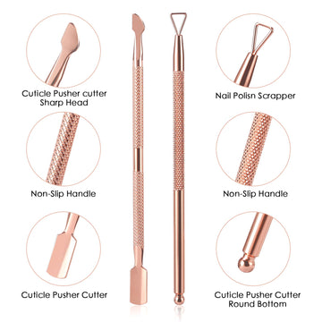 YINYIN cutter cutícula cabeza triangular para eliminar cutículas rápida y limpia
