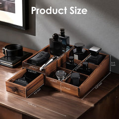 YIOJOYD organisateur salle de bains en bois naturel pour un look élégant.