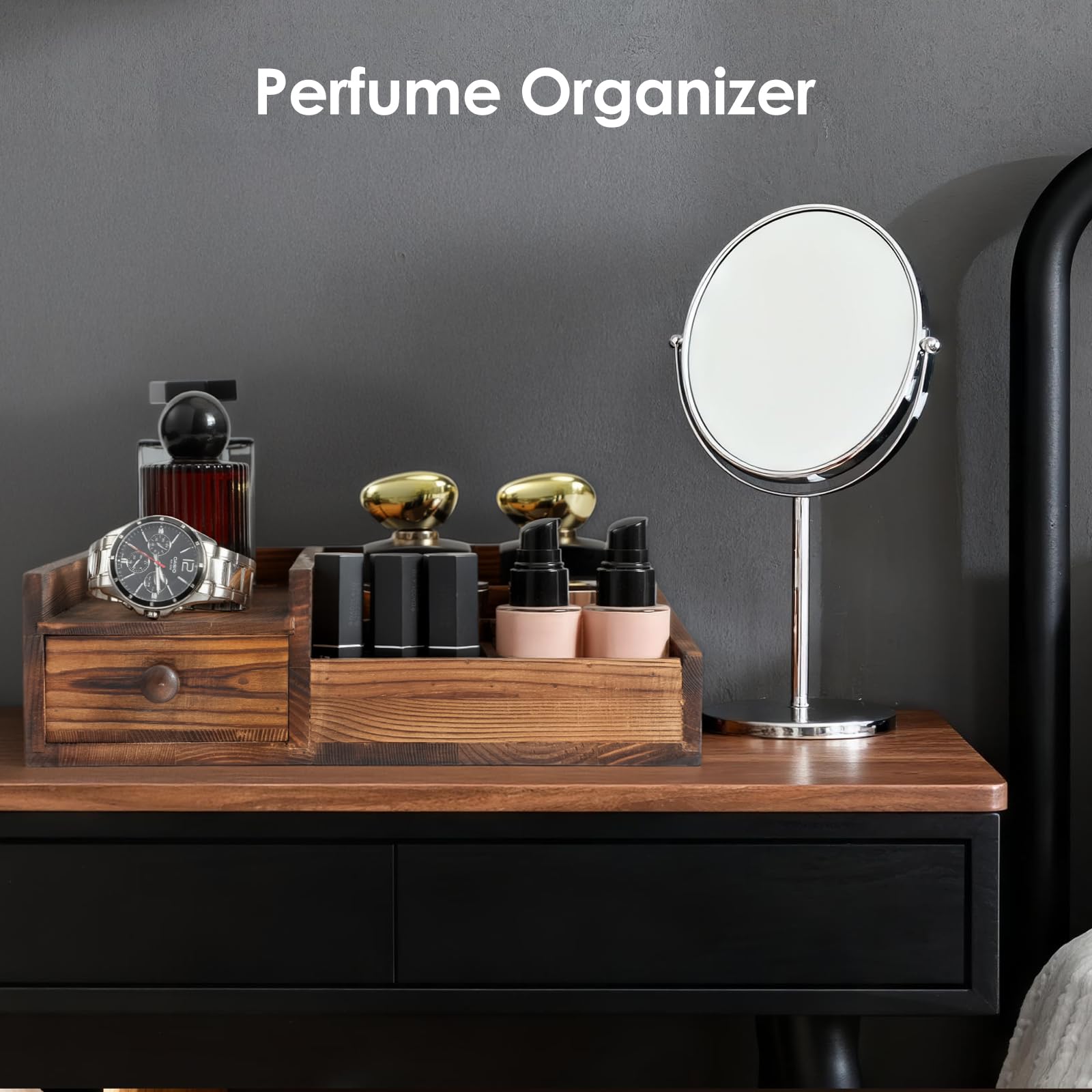 YIOJOYD tiroirs profonds offrant un rangement sécurisé pour objets précieux.
