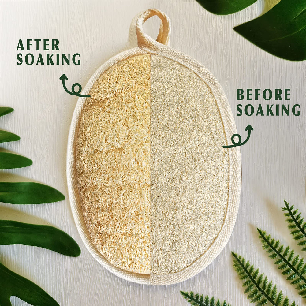Textura natural de la lufa YIQINGJIE para exfoliación suave y agradable.
