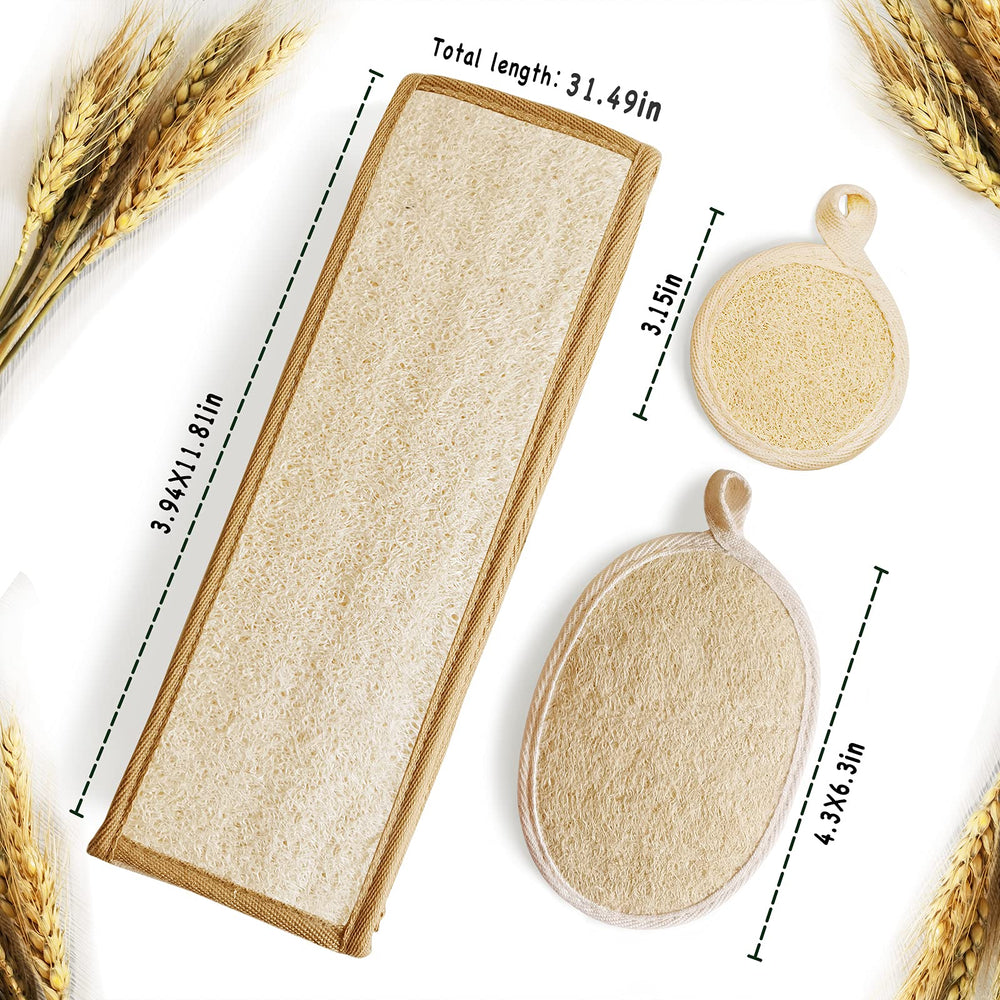 YIQINGJIE lufa corporal exfoliante para todo el cuerpo con textura suave.