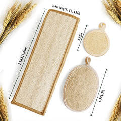 YIQINGJIE lufa corporal exfoliante para todo el cuerpo con textura suave.