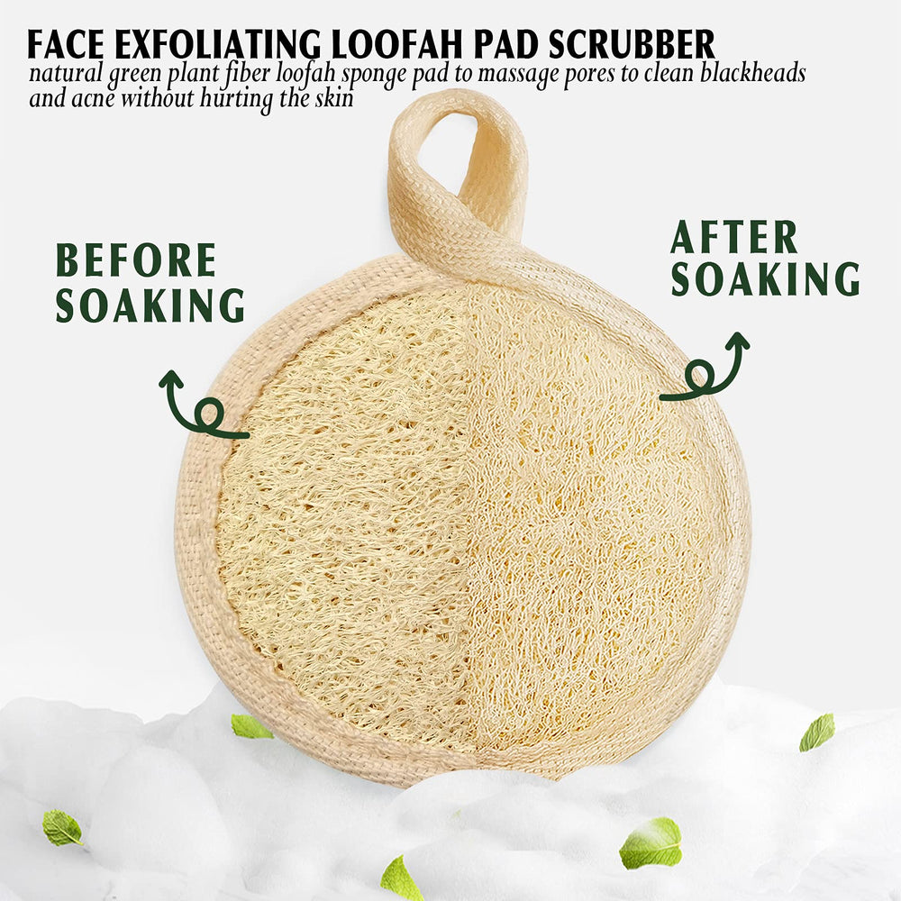 YIQINGJIE lufa frontal con textura granulada para exfoliar suavemente.