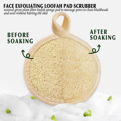 YIQINGJIE lufa frontal con textura granulada para exfoliar suavemente.