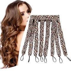 Banda YiQiYi rizos sin calor satin leopard para rizos suaves