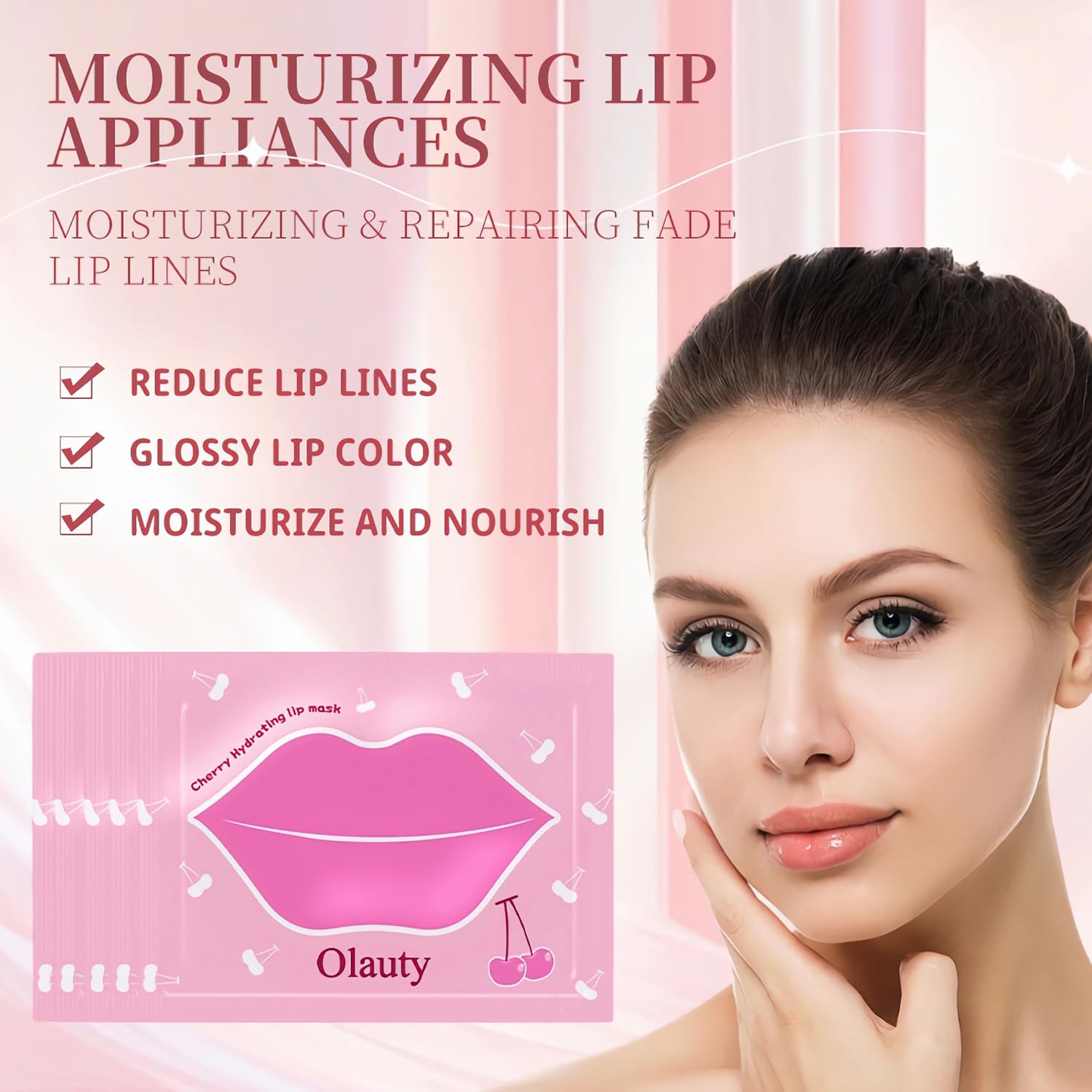 Mascarilla labial Yishifa hidratante con extractos vegetales.