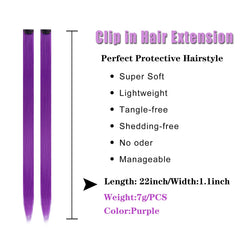 Conjunto de extensiones moradas YISIKUNNUO para cosplay y fiestas.