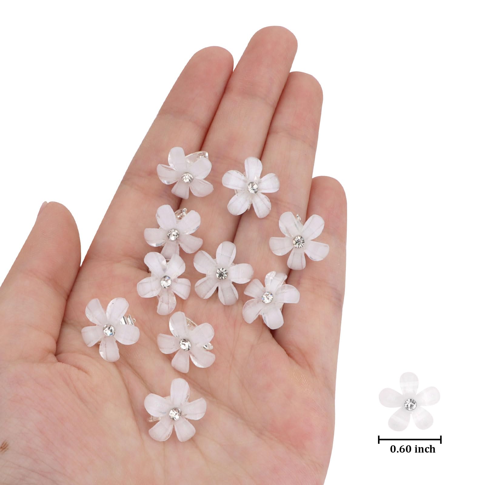 Regalo perfecto: 20 broches flor blanca de YISSION para amigas o familiares.