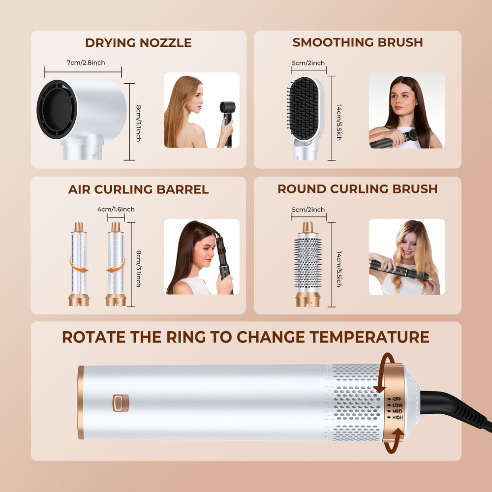 Yitrust Ajuste de temperatura 3 niveles para distintos tipos de cabello.