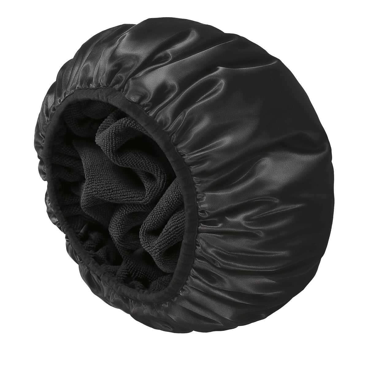 Gorro de ducha YIZIJIZI con interior terry absorbente para cabello mojado