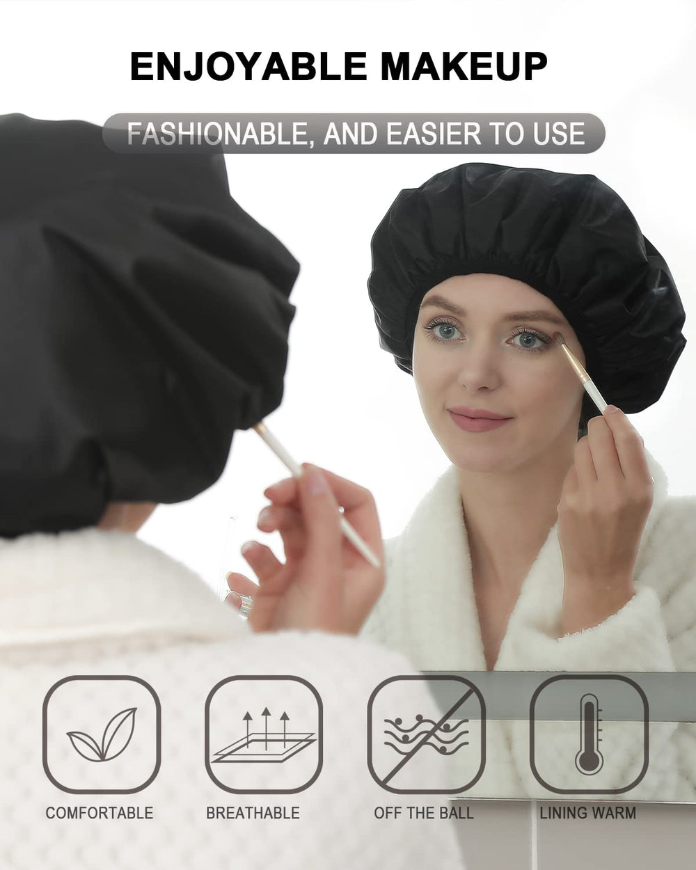 Gorro de ducha para cuidado capilar diario de YIZIJIZI