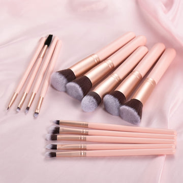 Pincel cejas YJ-Anyue rosa para formar cesas naturales
