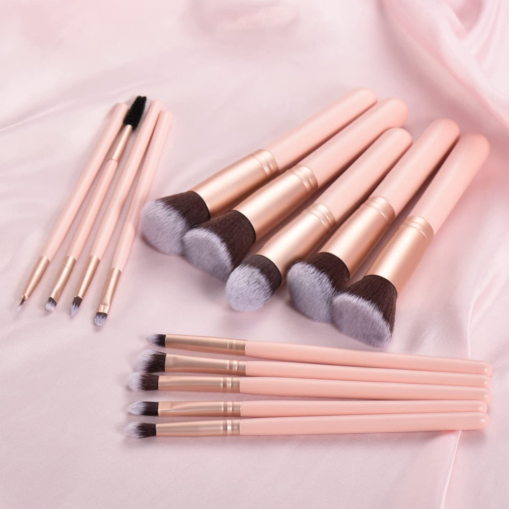 Pincel cejas YJ-Anyue rosa para formar cesas naturales