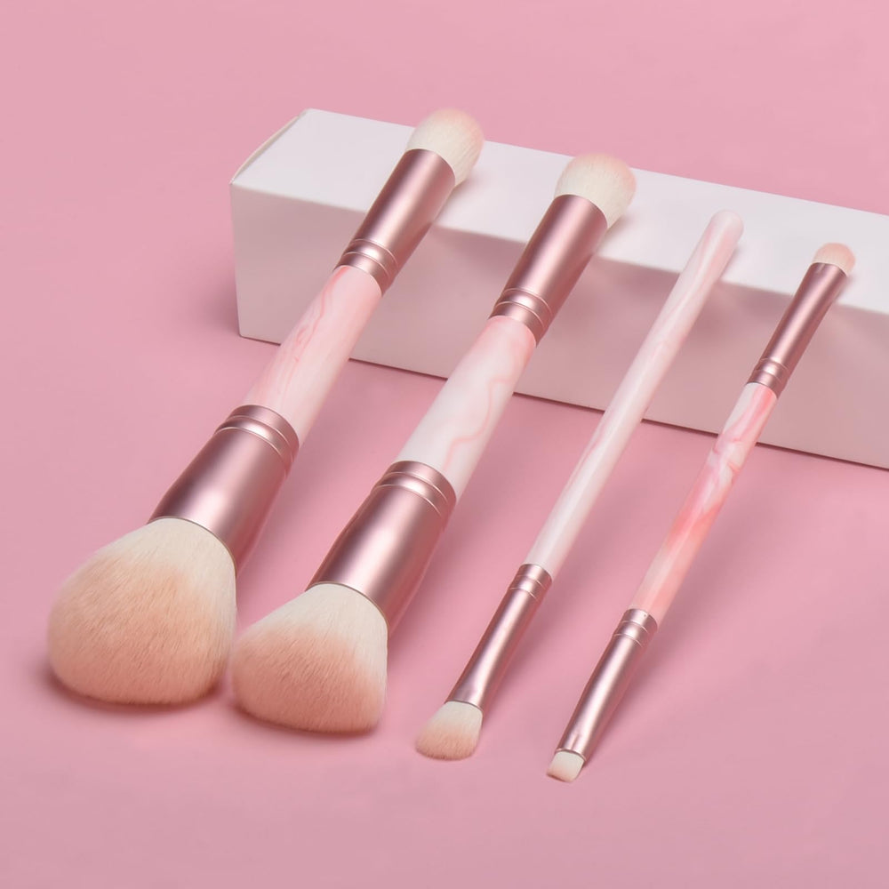 Pinceles YJ-Anyue en rosa para sombras, mezcla suave.