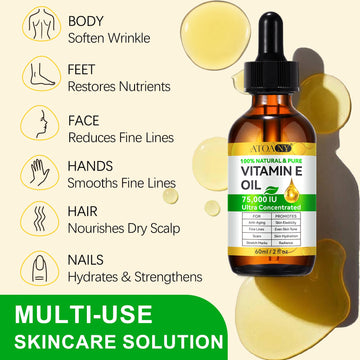 YJDHRPBI Vitamina E Aceite: tratamiento para cicatrices y estrías con cuidado suave