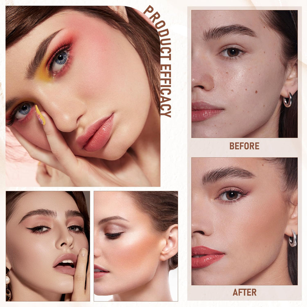 YJW Flawless Eraser Foundation Stick ofrece cobertura construible para un acabado natural.