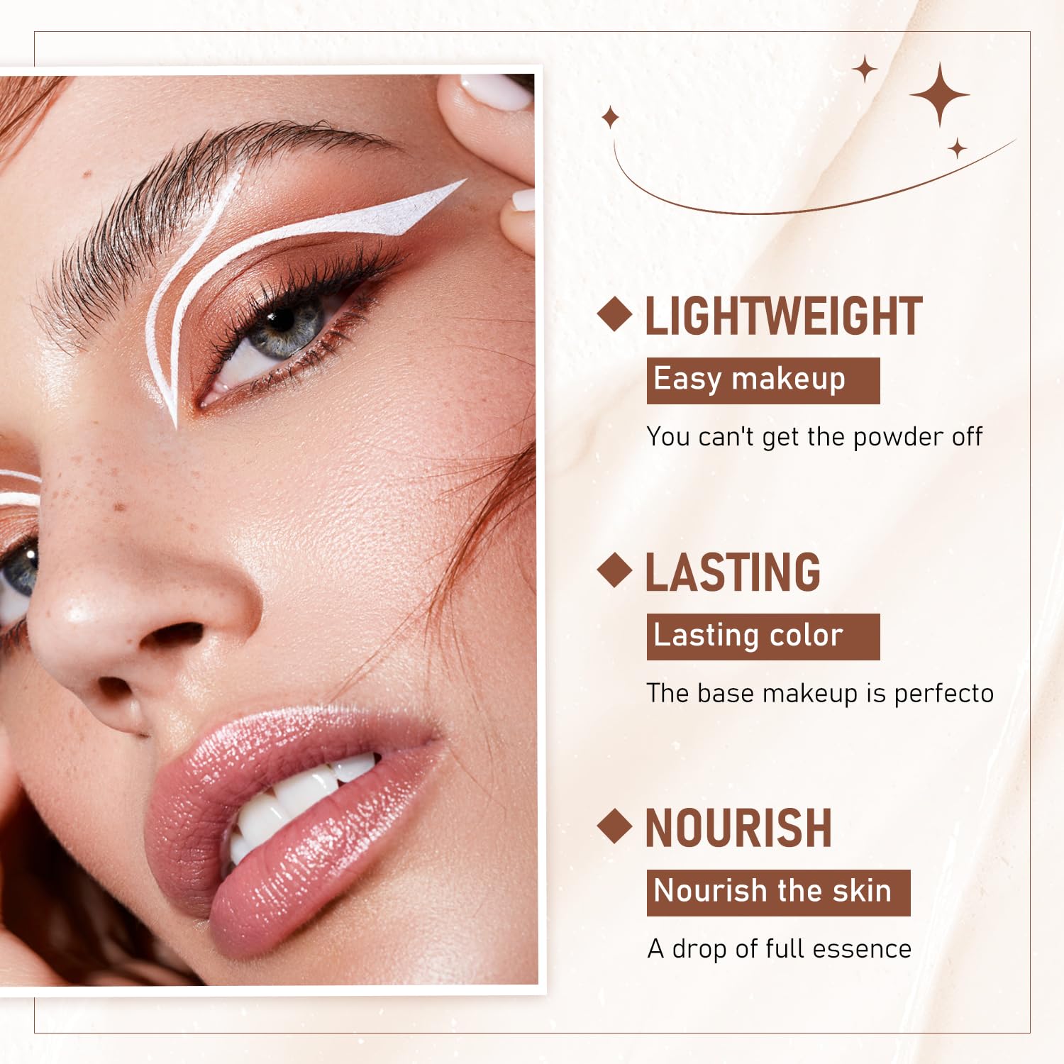 YJW Flawless Eraser Foundation Stick resistente al agua para un look duradero.