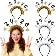 Diadema 2026 de YKW con diseño 3D para año nuevo