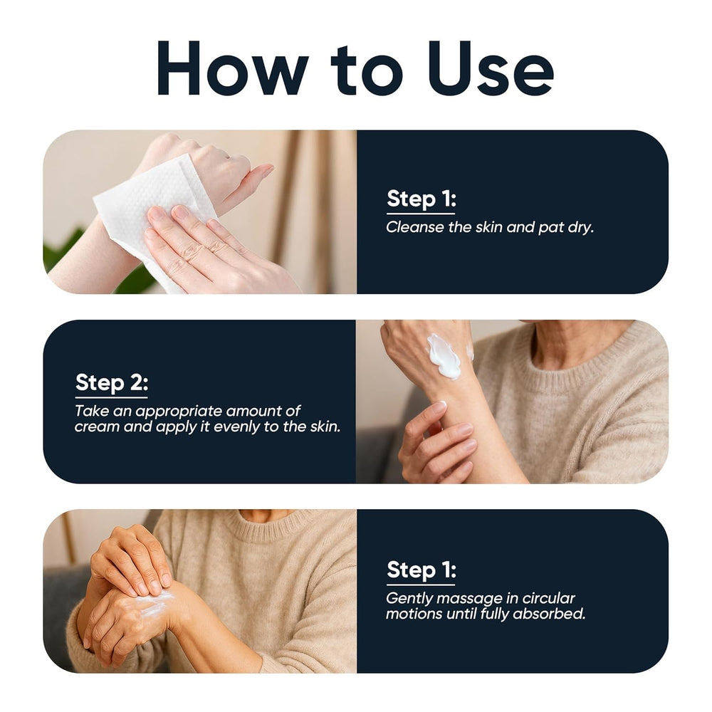 Night-time application of Ylahdent Capsacare Relief Cream